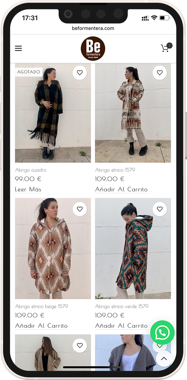 Tienda online de ropa en Formentera, Baleares